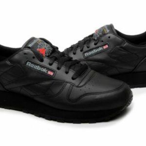 Reebok Classic Leather CL GY0955 Black Fashion Casual Sz 8-13